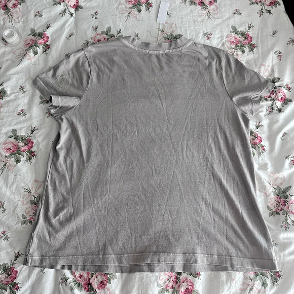 NWT JamesPerse 100% Cotton Crewneck Tee Sz3(L) Taupe Gray Minimalist Capsule - Picture 4 of 8